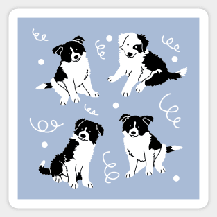 Border Collie Puppies Sticker